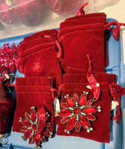 lot 303 image: Ravishing Red Ornaments