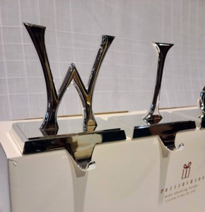 lot 313 image: Pottery Barn Wish Stocking Holders