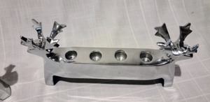 lot 314 image: Crate and Barrel Reindeer Candleholders #1