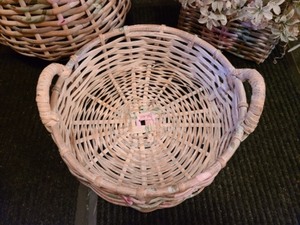 lot 386 image: Decorative Painted Baskets
