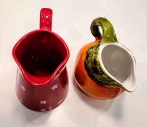 lot 385 image: Pair of Decorative Ceramic Pitchers