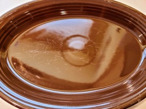 lot 404 image: Trio of Brown Fiesta Platters