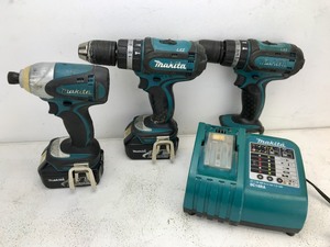 Makita - 3 Drill Set  Batteries  Charger