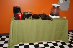 Breakroom Cabinet with Small Appliances