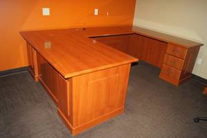 3 Piece Wood Office Desk