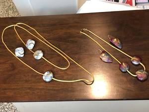 One of  A Kind Hand Crafted Artisan Earring and Necklace Sets