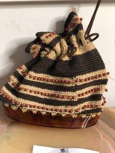Vintage Crochet Pouch Purse