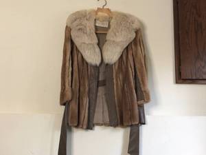Vintage 1970s Oleg Casinni Fur Coat