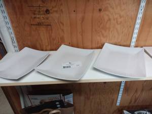 lot 316 image: 3 White Serving Dishes