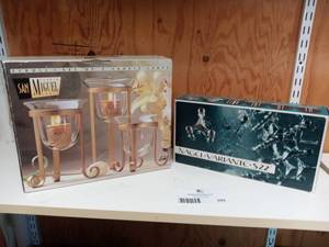lot 292 image: Nagal Varient S22 Candle Holders & San Miguel Candle Holders