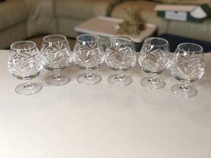 lot 214 image: Miniature Wine Glass Set of 6