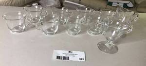 lot 325 image: Vintage Original Imperial Candlewick Elegant Glassware Glasses Set