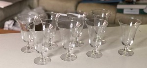 lot 326 image: Vintage Original Imperial Candlewick Elegant Glassware Glasses 10pc Set