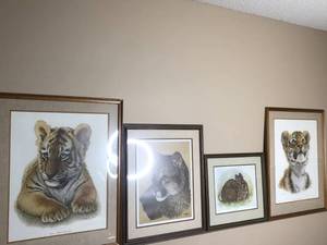 lot 256 image: K. Matson Watercolor Animal Painting Collection