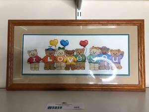 lot 388 image: Framed Quilt & Painting