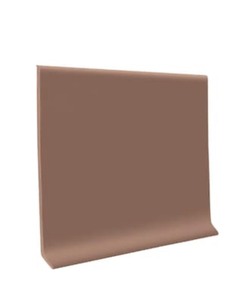 lot 73 image: ROPPE Rubber Fawn 4 in. x 18 in. x 48 in. Wall Cove Base (30-Pieces)