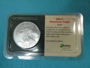 2002 Silver American Eagle  1 oz - uncirculated