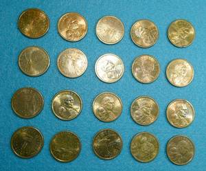 Lot of 20 Sacagawea dollars from 2000