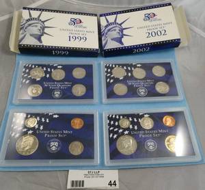US Mint Proof Sets 1999 and 2002
