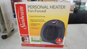 lot 68 image: New Sunbeam Personal Heater