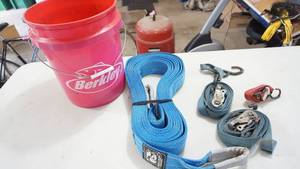 lot 110 image: Winch Straps  Berkley Bucket