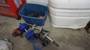 lot 137 image: Dumb Bells and Weights