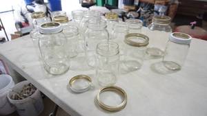 lot 149 image: Lot of Kerr, Golden Harvest & Mason Canning Jars