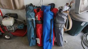 lot 17 image: Camping Chairs  Golf Clubs