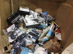 Gaylord full of assorted  Plumbing items open box customer returns see pictures