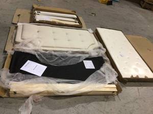 Queen Size Bed 60 X 80 (white) (in good condition) (see all pictures)