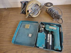 lot 217 image: Circular Saw, Grinder, & Drill...