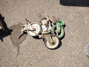 lot 312 image: (4) 8 Scaffold Wheels...