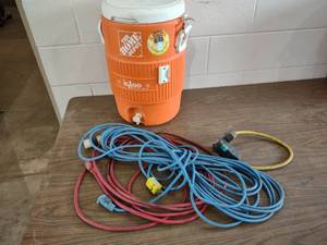 lot 250 image: (2) Extension Cords, Pigtail with B...