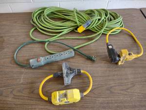 lot 262 image: Extension Cord, (2) Pigtails with B...