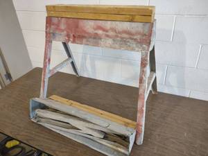 lot 468 image: (2) Folding Saw Horses...