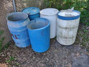 lot 518 image: (5) Poly Drums...