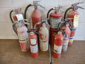 lot 493 image: Assorted Fire Extinguishers...
