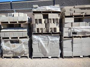 lot 719 image: (3) Pallets Cement Block...