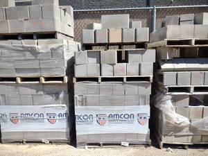 lot 721 image: (3) Pallets Cement Block...