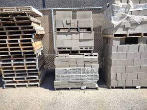 lot 724 image: (3) Pallets Cement Block...