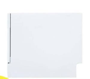 18 in. White LED CounterTop Control 120-volt Dishwasher with 7-Cycles, 6 Place Settings Capacity
