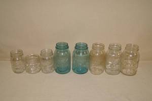 lot 130 image: Vintage Ball Mason Jars