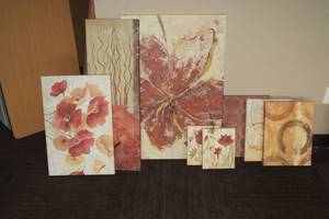 lot 110 image: Canvas Art Set