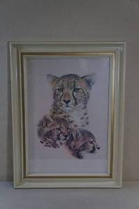 lot 113 image: 80s Framed Cheetah Print