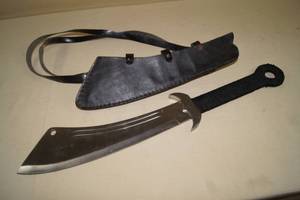 lot 104 image: Dadao Style Sword with Leather Sheath
