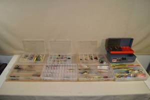 lot 52 image: Assorted Fishing Lures in Trays