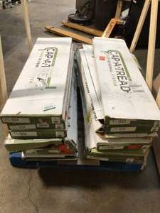 Pallet with assorted Cap-A-Tread Renewal System units  15 units - customer returns see pictures