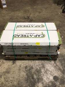 Pallet with assorted Cap-A-Tread Renewal System units  13 units - customer returns see pictures