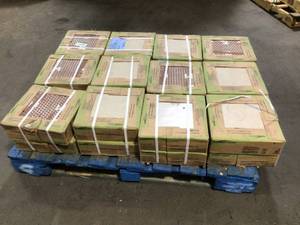 Pallet with 23 cases of Traffic Master  Manvel Ash 12 in. x 12 in. Ceramic Floor and Wall Tile (10.67 sq. ft.Case) not used see pictures