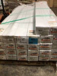 Pallet of 26 cases Home Decorators Hand Scraped Wire Brushed Strand Woven Chai 38 in. T x 5-18 in. W x 72 in. L Engineered Click Bamboo Flooring